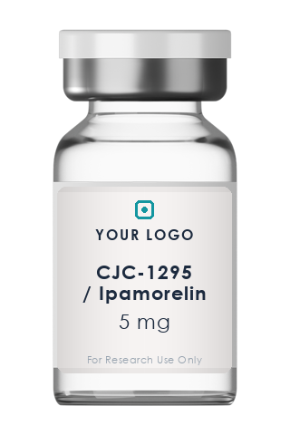 CJC-1295 / Ipamorelin 5 mg white-label research vial