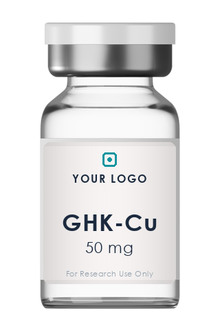 GHK-Cu 50 mg white-label research vial