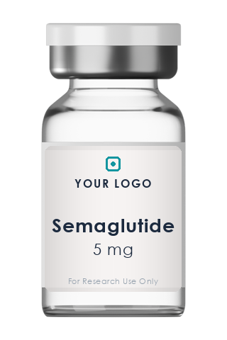 Semaglutide 5 mg white-label research vial